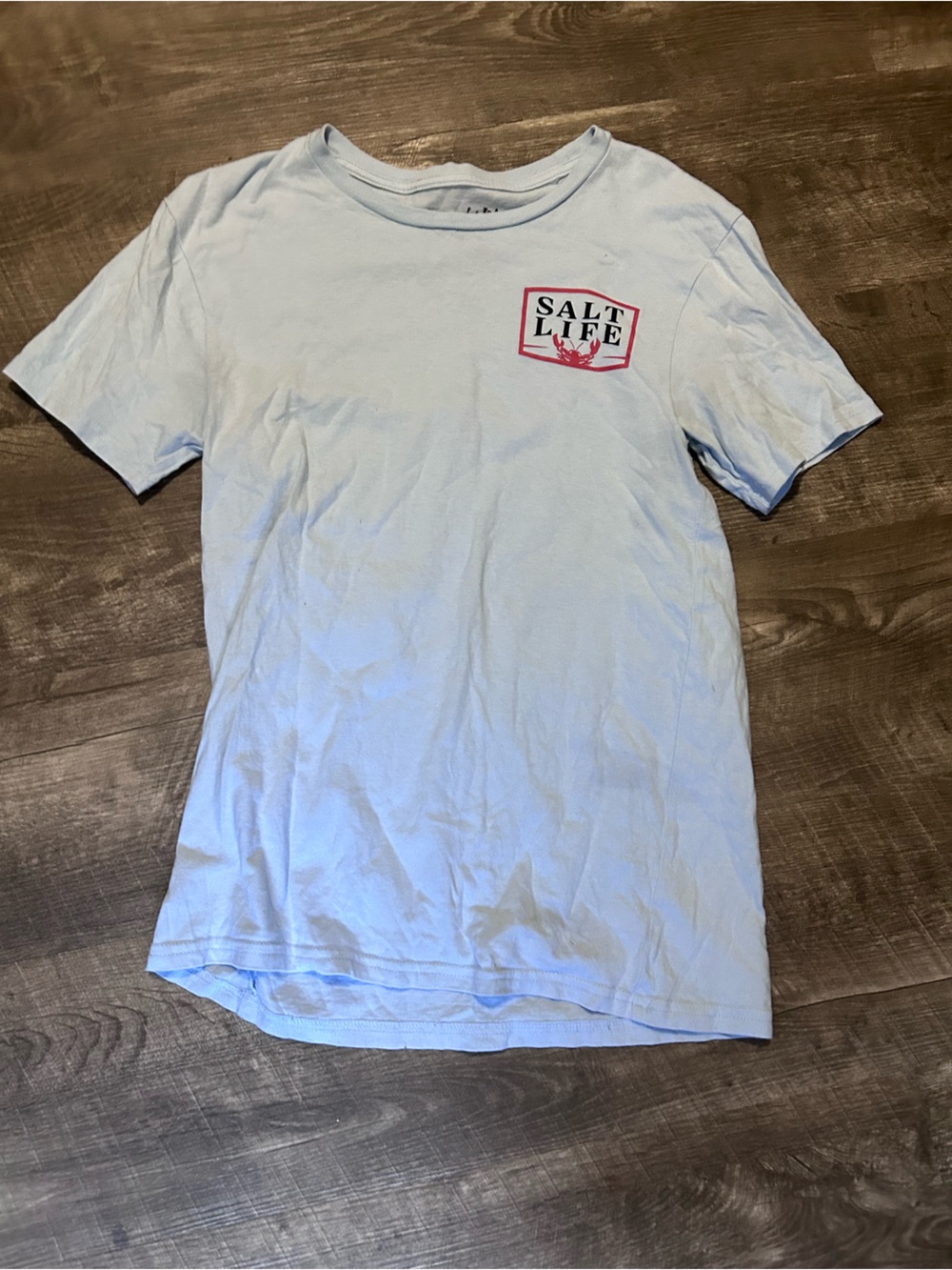 Salt Life Kids Pale Blue Tee with Small Front Logo